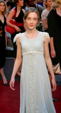 "Atonement" star Saoirse Ronan at the London premiere.