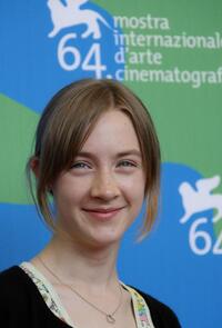 Saoirse Ronan at the photocall of "Atonement" during the 64th Venice International Film Festival.
