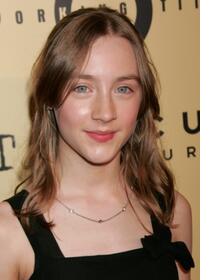 Saoirse Ronan at the premiere of "Atonement."