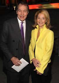 Charlie Rose and Amanda Burden at the Vanity Fair party during the 2008 Tribeca Film Festival.
