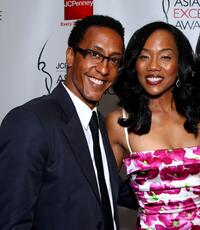 Andre Royo and Sonya Sohn at the 2008 JCPenney Asian Excellence Awards.