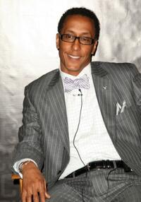 Andre Royo at the Men's Vogue Critics Choice celebration for "The Wire" series finale.