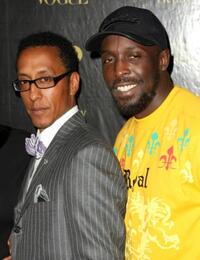 Andre Royo and Michael K. Williams at the Men's Vogue Critics Choice celebration for "The Wire" series finale.