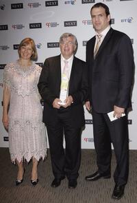 Jenny Agutter, Dave Jones and Martin Johnson at the Cystic Fibrosis Trust Breathing Life Awards.