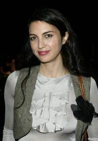 Shiva Rose at the Rami Kashou Collection Spring 2005 show during the Mercedes-Benz Fashion week.
