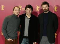Claudio Santamaria, Pierfrancesco Favino and Kim Rossi Stuart at the photocall of "Crime Novel" (Romanzo Criminale) during the 56th Berlin International Film Festival (Berlinale).