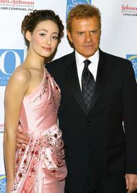 Emmy Rossum and Mike Jerrick at the Skin Sense Awards presented by the Skin Cancer Foundation.