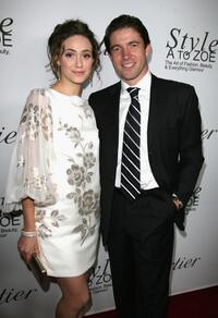 Emmy Rossum and Frederic De Narp at the launch of the new book entitiled "Style A To Zoe" by fashion stylist Rachel Zoe.