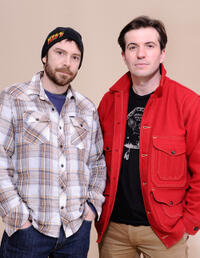 Brad Dryborough and Tygh Runyan at the portrait session of "Doppelganger Paul" during the 2012 Sundance Film Festival.