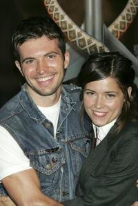 Tygh Runyan and Sarah Lind at the premiere of "Snakes On A Plane."