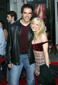 Eli Roth and Courtney Peldon at the world premiere of "Godsend."