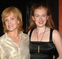 Deborah Rush and Mireille Enos at the after party of the opening of "Absurd Person Singular."