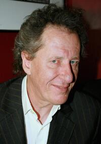 Geoffrey Rush at the after show party following the opening night of his play "Exit The King".