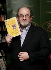 Salman Rushdie at the promotion of "The Enchantress of Florence."
