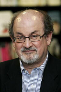 Salman Rushdie at the promotion of "The Enchantress of Florence."