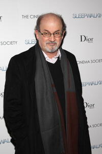 Salman Rushdie at the New York premiere of "Sleepwalking."