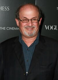 Salman Rushdie at the premiere of "The Duchess."