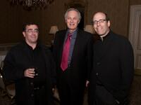 Saul Rubinek, Alan Alda and Mathew C. Blank at the Television Critics Association Winter Press Tour.