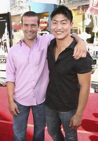 Lucas Black and Brian Tee at the premiere of "The Fast and the Furious: Tokyo Drift."