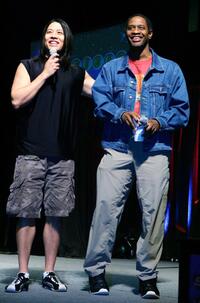 Garrett Wang and Tim Russ at the fifth annual official Star Trek convention.