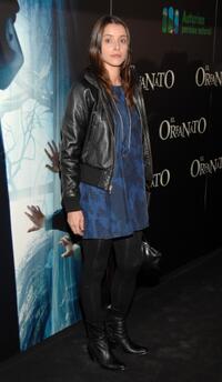 Ingrid Rubio at the premiere of "El Orfanato."
