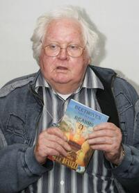 Ken Russell at the Waterstones to read extracts from his book "Beethoven Confidential and Brahams Gets Laid".