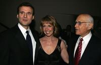 Phil Rosenthal, Monica Horan and Norman Lear at the Museum of Television & Radio gala.