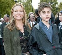 Theresa Russell and Max at the world premiere of "Changing Lanes."