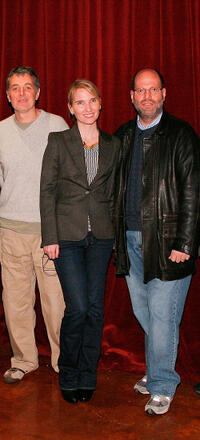 Daniel Lupi, Jennifer Fox and Scott Rudin at the 7th Annual PGA Nominees Breakfast and panel discussion in California.
