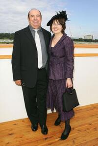 Roy Billing and Linda Tizard at the Emirates Doncaster Day.