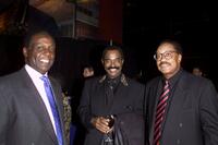 Richard Roundtree, Chuck Jackson and Bobby Rogers at the VIP reception for the Rhythm & Blues Foundation's 12th annual Pioneer Awards.