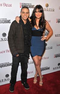 Evan Ross and Khloe Kardashian at the season two launch of "Keeping Up With The Kardashians."