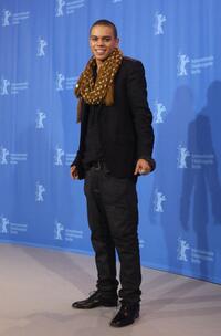 Evan Ross at the photocall and press conference of "Gardens Of The Night" during the 58th Berlinale Film Festival.