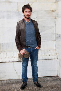 Paolo Ruffini at the Roberto Cavalli Spring/Summer 2013 fashion show as part of Milan Womenswear Fashion Week.