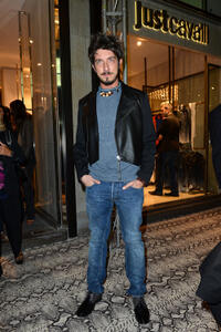 Paolo Ruffini at the opening party of the new Just Cavalli boutique in Italy.