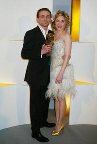 Jean-Paul Rouve and Julie Depardieu at the Cesars Film Awards.
