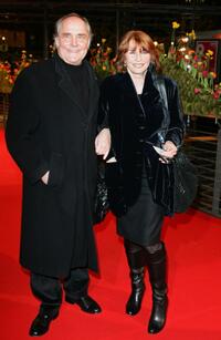 Senta Berger and husband Paul Verhoeven at the 58th Berlinale International Film Festival premiere of "There Will Be Blood."