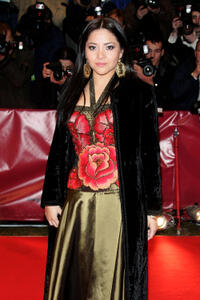 Teresa Ruiz at the Germany premiere of "Bordertown" during the 57th Berlin International Film Festival.