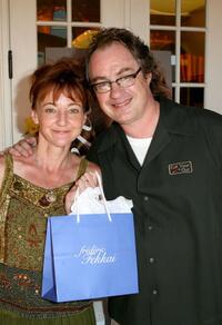Bonita Friedericy and John Billingsley at the Frederic Fekkai Salon and Spa booth during the Frederic Fekkai Pre-Emmy "Style 2006 Garden Party."