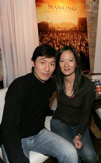 Sonny Saito and Rosalind Chao at the "Nanking" reception during the 2007 Sundance Film Festival.