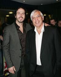 Angus Sampson and Graham Sampson at the world premiere of "Footy Legends."