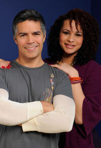 Esai Morales and Harmony Santana at the portrait session of "Gun Hill Road" during the 2011 Sundance Film Festival.