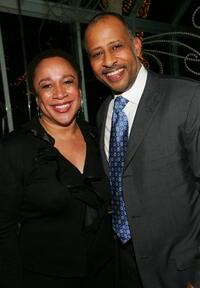S. Epatha Merkerson and Ruben Santiago-Hudson at the 2005 National Board of Review of Motion Pictures Awards ceremony.