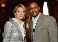 Writer Candace Bushnell and Ruben Santiago-Hudson at the Fifth Annual Tribeca Film Festival Jurors Luncheon.