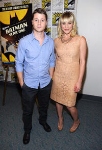 Benjamin McKenzie and Katee Sackhoff at the press room for "Batman Year One" during the Comic-Con 2011 in California.