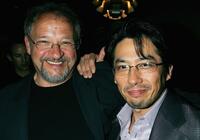 Ernst Etchie Stroh and Hiroyuki Sanada at the after party following the Los Angeles premiere of "The Promise."