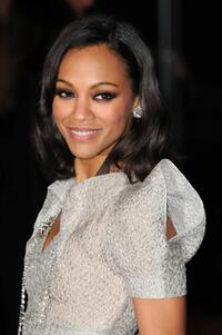 Zoe Saldana at the London premiere of "Avatar."