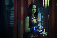 Zoe Saldana as Gamora in "Guardians of the Galaxy."