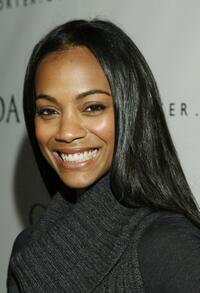 Zoe Saldana at the launch party of "Fashion Targets Breast Cancer Worldwide."