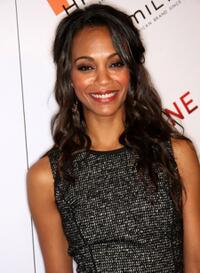 Zoe Saldana at the Hamilton Behind the Camera Awards.